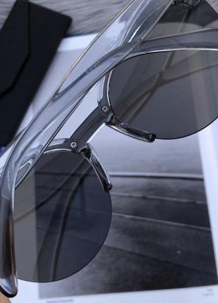Уценка солнцезащитные солнечные зеркальные очки лисички, сонячні окуляри дзеркальні сині3 фото