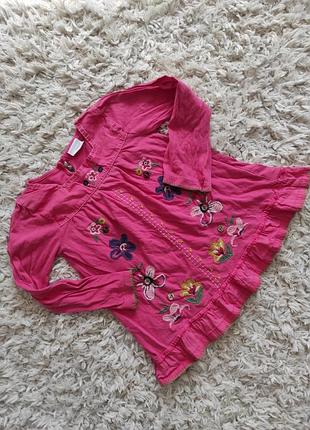 Туника реглан с вышивкой на 4-5 лет от next