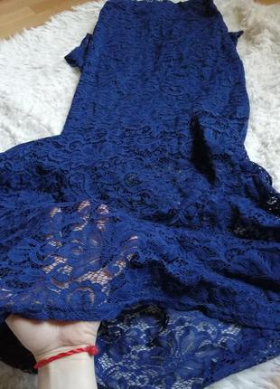 Новое ажурное платье в пол русалка, выпускное платье р с4 фото