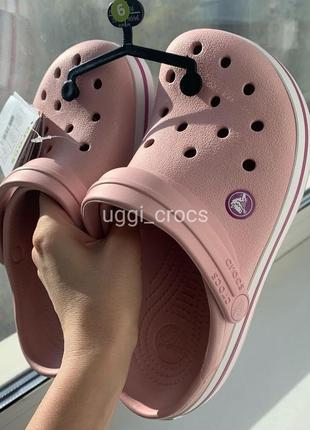 Жіночі шльопанці крокс crocs crocband pearl 36,37,38,39,40