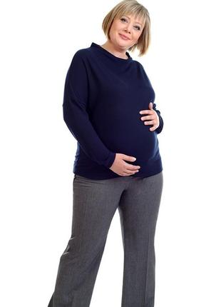 Штани для вагітних, майбутніх мам класичні сірі (брюки для беременных)