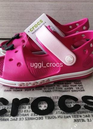 Босоніжки ( сандалі ) crocs sandals bayaband candy pink2 фото