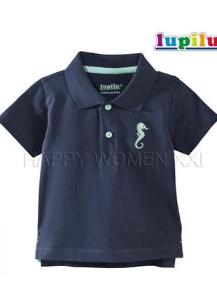 6-12 міс футболка для хлопчика поло теніска бавовна сорочка короткий рукав спорт футболка комірець