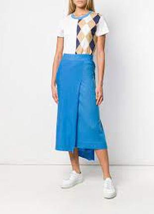 Футболка новая брендовая белая в ромбик  pringle of scotland, оригинал