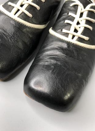 Туфли оксфорды женские с квадратным носком мысли кожаные cuccinelli fabiana6 фото