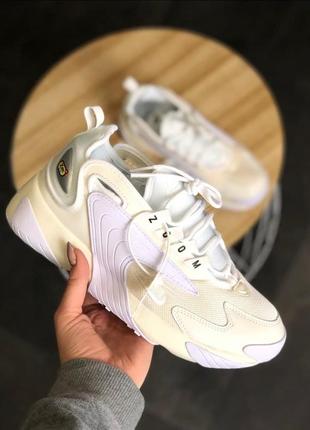 Кросівки чоловічі nike zoom 2k white/biege