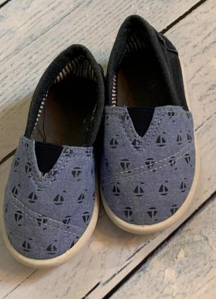 Эспадрильи из текстиля в кораблики