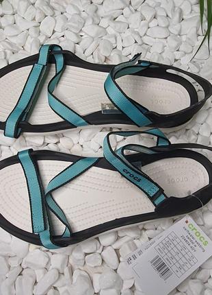 Crocs crocs women\'s swiftwater webbing sandal женские бирюзовые сандалии