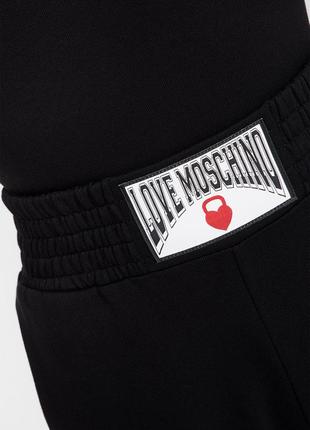 Love moschino женские черные спортивные брюки5 фото