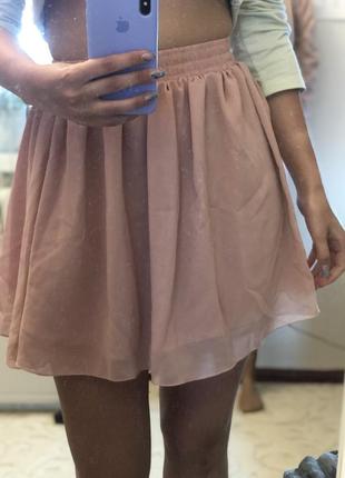 Шифонова спідниця на гумці