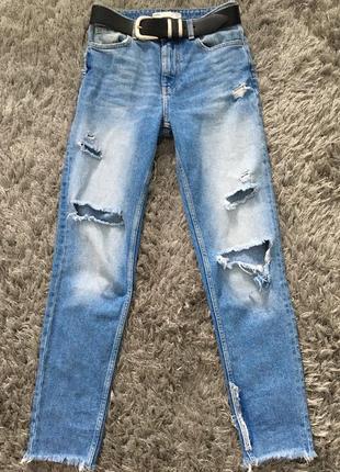 Zara плотный джинс, крутая моделька1 фото