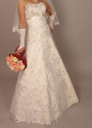 Свадебное платье размер 40-4410 фото
