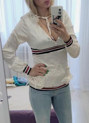 Кофточка блузка с капюшоном9 фото
