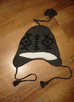 Классная шапочка на 52- 53 см( 3-6 лет) , сделана в америке шерсть+экоспун1 фото