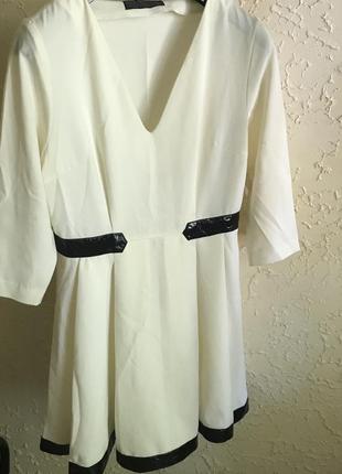 Новое брендовое платье белое колокольчик1 фото