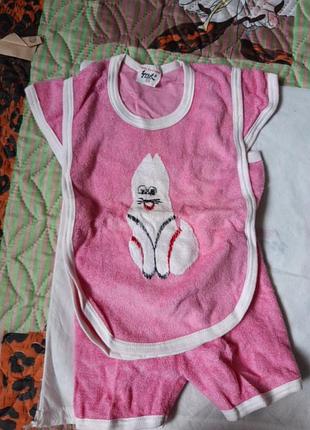 Костюм туника и шорты с лисой ссср