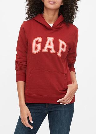 Худи, толстовка на флисе gap logo fleece hoodie. размер хs