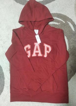 Худи, толстовка на флисе gap logo fleece hoodie. размер хs2 фото