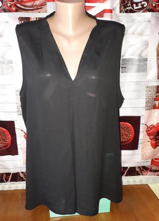 Легка шифонова літня блузка 54 розмір - 100 грн1 фото