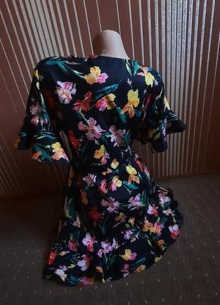 Плаття на запах,сарафан в квіти3 фото
