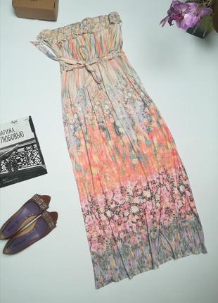 Миле плаття сарафан максі в квіти фірми oasis розмір m.1 фото
