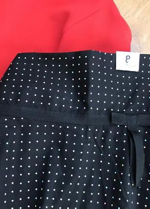 New look! эффектная котоновая юбка миди в горошек3 фото