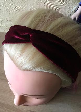 Повязка на голову велюровая, чалма ✤