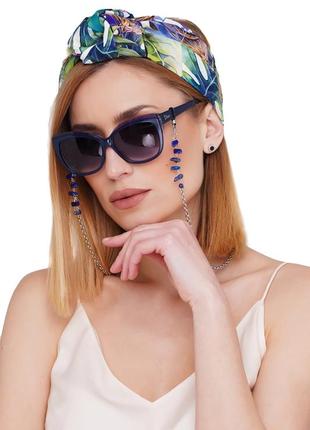 Цепочка для очков с натуральным камнем