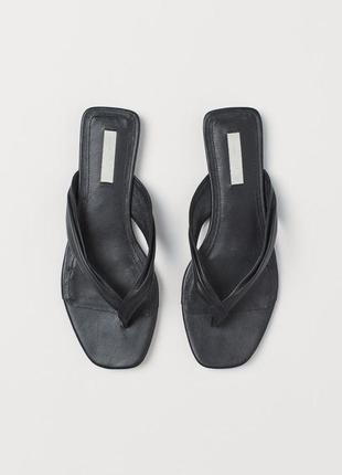 Шкіряні мюли шльопанці h&m p.35