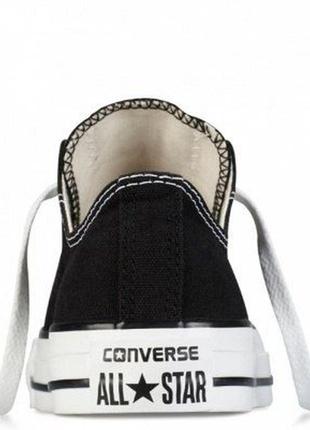 Низкие кеды converse all star low black (m9166)4 фото