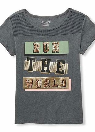 Бавовняна футболка children's place на дівчинку 7-8 років