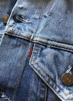 Оригинал фирменный пиджак джинсовый на миниатюрную красотку4 фото