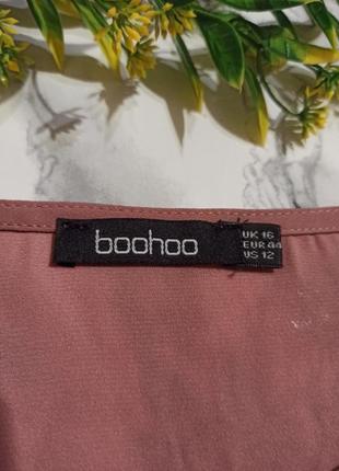 Трендові плисированное сукню кольору мокко від бренду boohoo3 фото