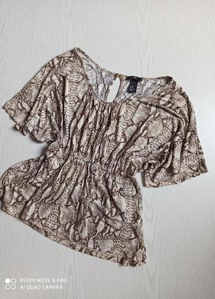 Снижка! блуза блузка женская принт рептилия