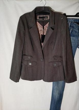 Піджак з натуральної тканини в легку клітку від next petite