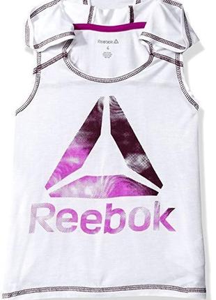 Легкая туника майка reebok на девочку подростка 10-12 лет вискоза