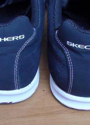 Skechers - кожаные кроссовки, кеды4 фото