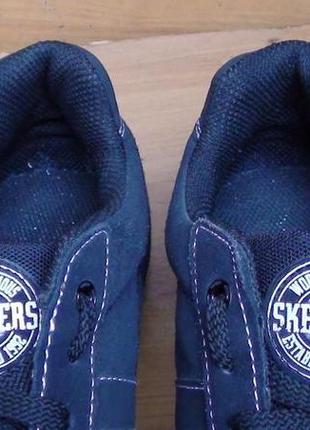 Skechers - кожаные кроссовки, кеды5 фото