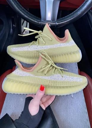 Женские кроссовки adidas yeezy boost 350 yellow