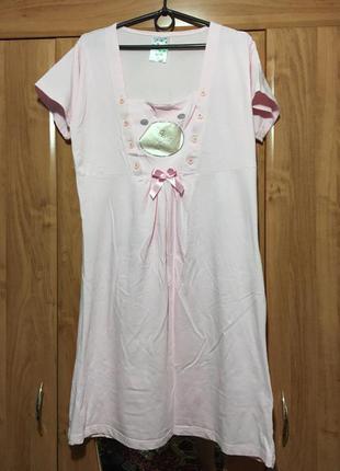 Женская ночная рубашка для кормления. новая. (пуговки расстегиваются).1 фото