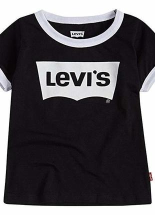 Хлопковая футболка levis на девочку подростка 5-6 лет