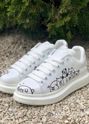 Женские кроссовки alexander mcqueen white/dog