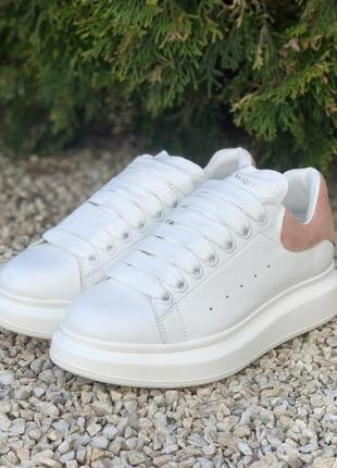 Жіночі кросівки alexander mcqueen white/pink