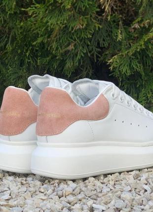 Женские кроссовки alexander mcqueen white/pink4 фото