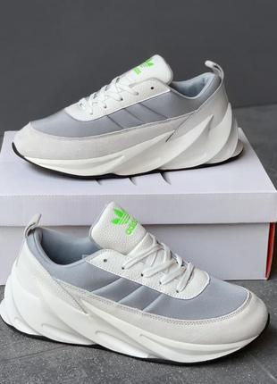 Женские кроссовки adidas sharks grey white