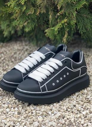 Жіночі кросівки alexander mcqueen black/white line