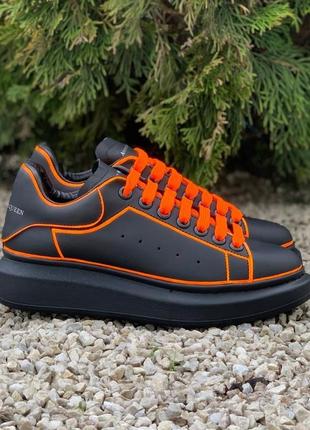 Женские кроссовки alexander mcqueen black/orange