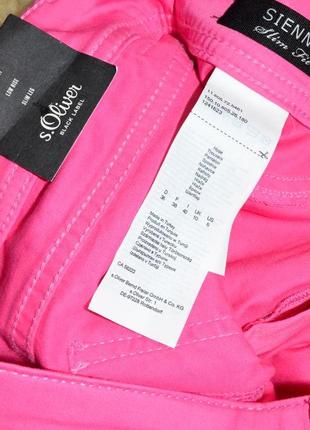Яркие розовые брюки слим из котона от бренда s.oliver4 фото