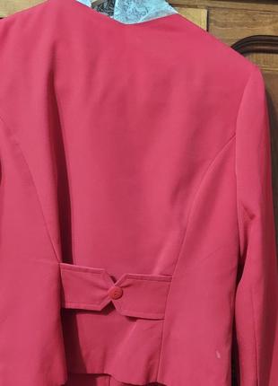Продам красный женский пиджак. винтаж3 фото