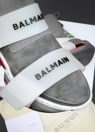 Бомбические кроссовки balmain bold sock sneaker grey4 фото